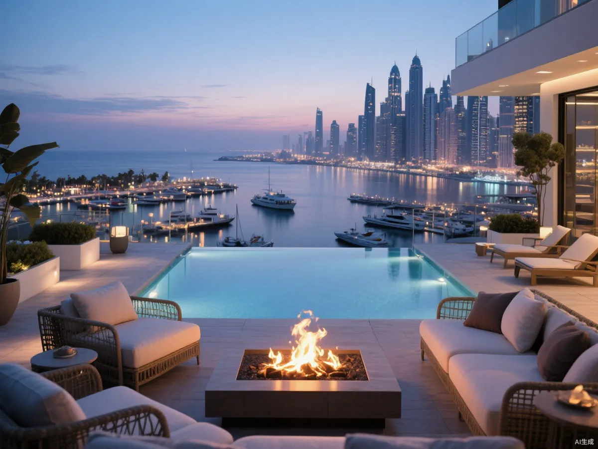 Marina Bay at dusk