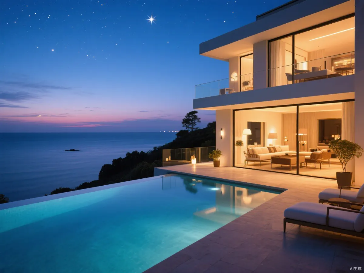 Private celebration at twilight